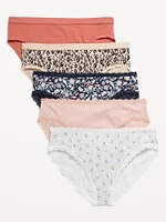 High-Waisted Everyday Cotton Underwear 5-Pack