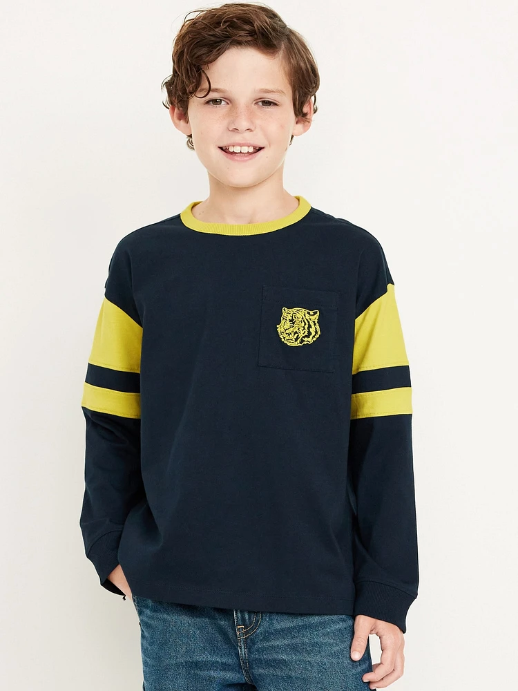 Oversized Graphic Long-leeve T-hirt for Boys