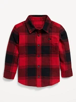 Long-Sleeve Flannel Shirt for Toddler Boys