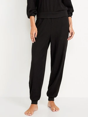 High-Waisted Waffle Lounge Joggers