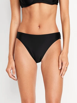 Mid-Rise Bikini Swim Bottoms