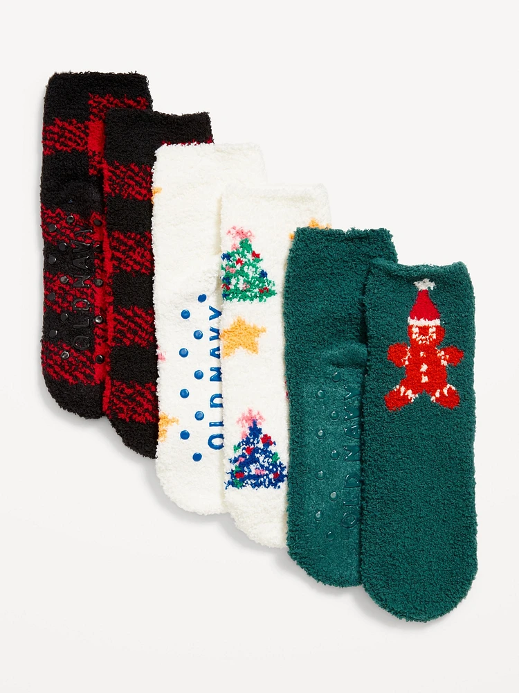 Gender-Neutral Cozy Socks 3-Pack for Kids