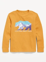 ong-Sleeve ogo-Graphic Thermal-Knit T-Shirt for Boys