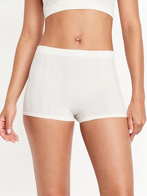 Mid-Rise eamless Boyshort Underwear