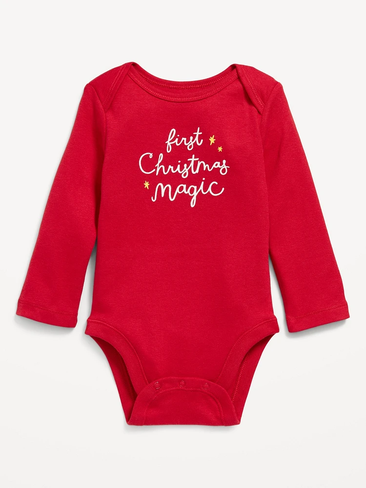 Unisex Long-Sleeve Graphic Bodysuit for Baby