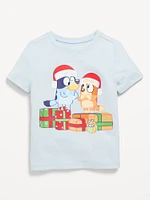 Bluey Unisex Holiday Graphic T-Shirt for Toddler