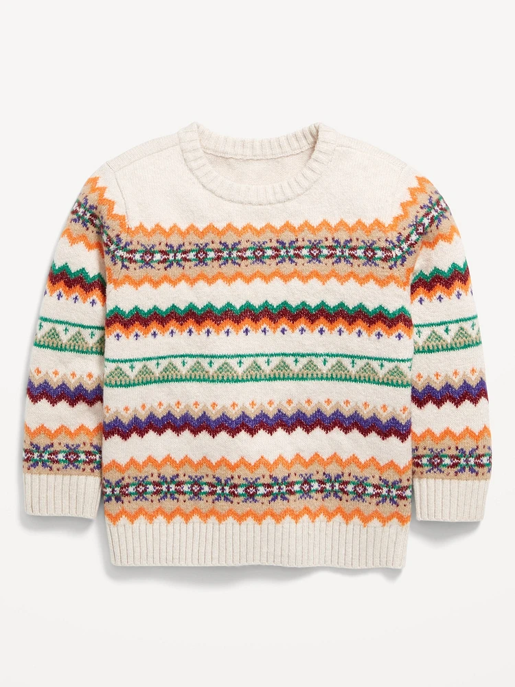 SoSoft Fair Isle Sweater for Toddler Boys