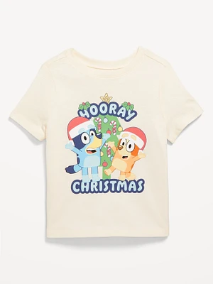 Bluey Unisex Holiday Graphic T-Shirt for Toddler