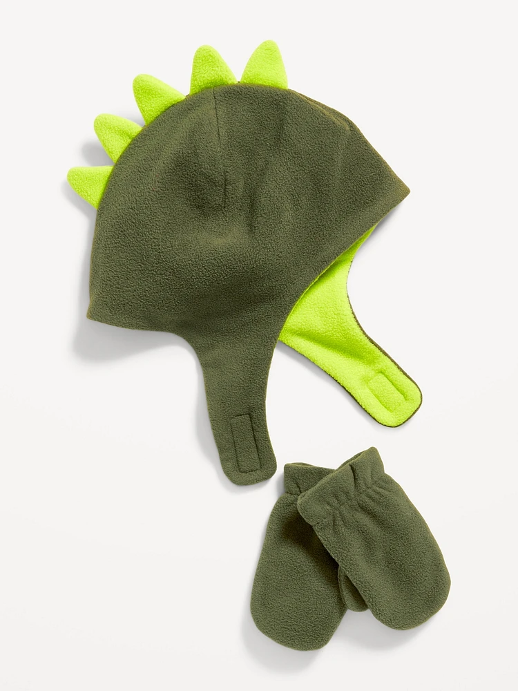 Trapper Hat and Mittens et for Toddler Boys