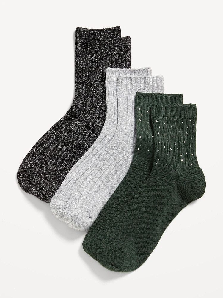 Crew Socks 3-Pack for Women