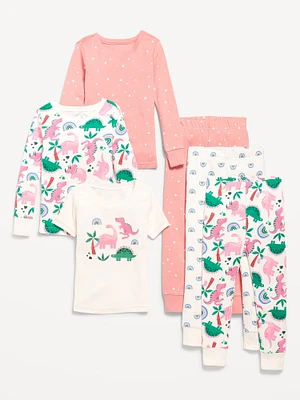 Snug-Fit Pajama 6-Piece Set for Toddler & Baby