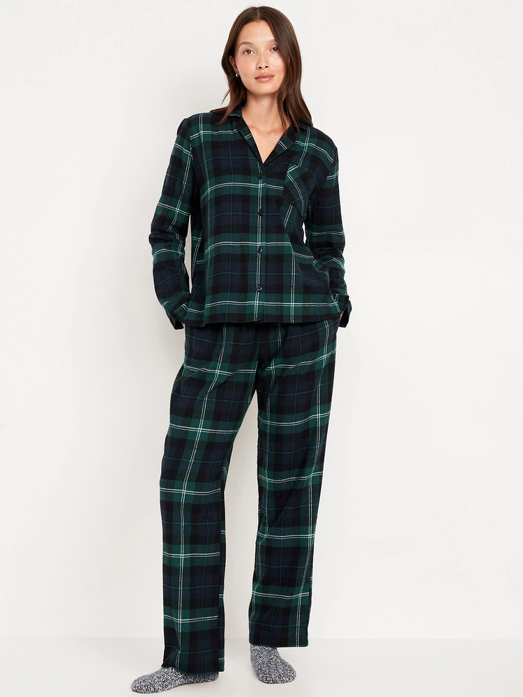 Flannel Pajama Set for Women