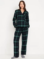 Flannel Pajama Set for Women