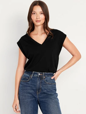 Sleeveless V-Neck Top