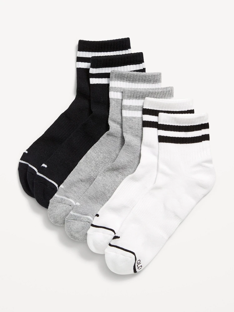 Athletic Quarter Crew Sock 3-Pack for Women