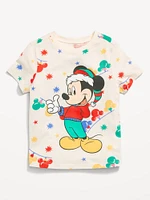 Disney Unisex Mickey Mouse Holiday Graphic T-Shirt for Toddler