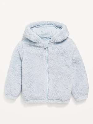 Sherpa Full-Zip Applique Jacket for Toddler Girls