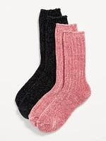 Chenille Crew Socks 2-Pack for Women