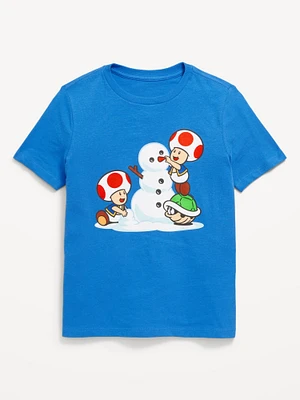 uper Mario Gender-Neutral Graphic T-hirt for Kids