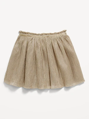 Shiny Metallic Tulle Tutu Skirt for Toddler Girls