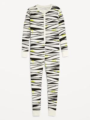 Printed Gender-Neutral Snug-Fit Pajama One-Piece for Kids