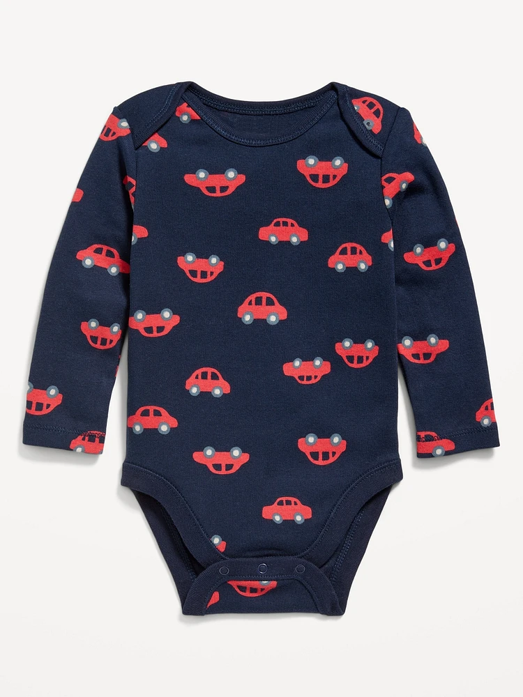 Printed Long-Sleeve Bodysuit for Baby