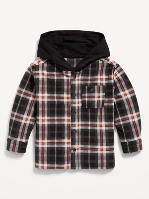 Long-Sleeve Hooded Microfleece Shirt for Toddler Boys