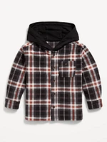 Long-Sleeve Hooded Microfleece Shirt for Toddler Boys