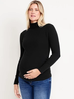 Maternity Ribbed Turtleneck