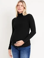 Maternity Ribbed Turtleneck