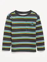 Logo-Graphic French Terry Pocket T-Shirt for Toddler Boys