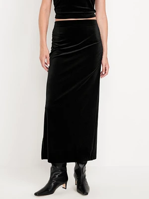 Velvet Maxi Skirt