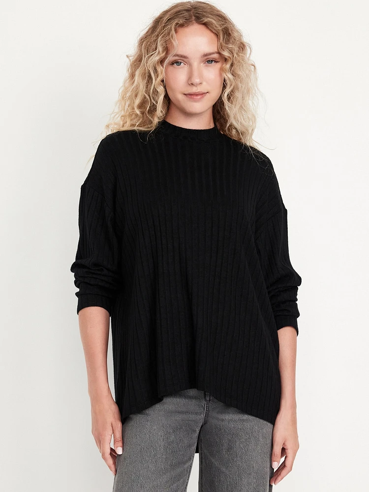 Cozy Mock-Neck Tunic