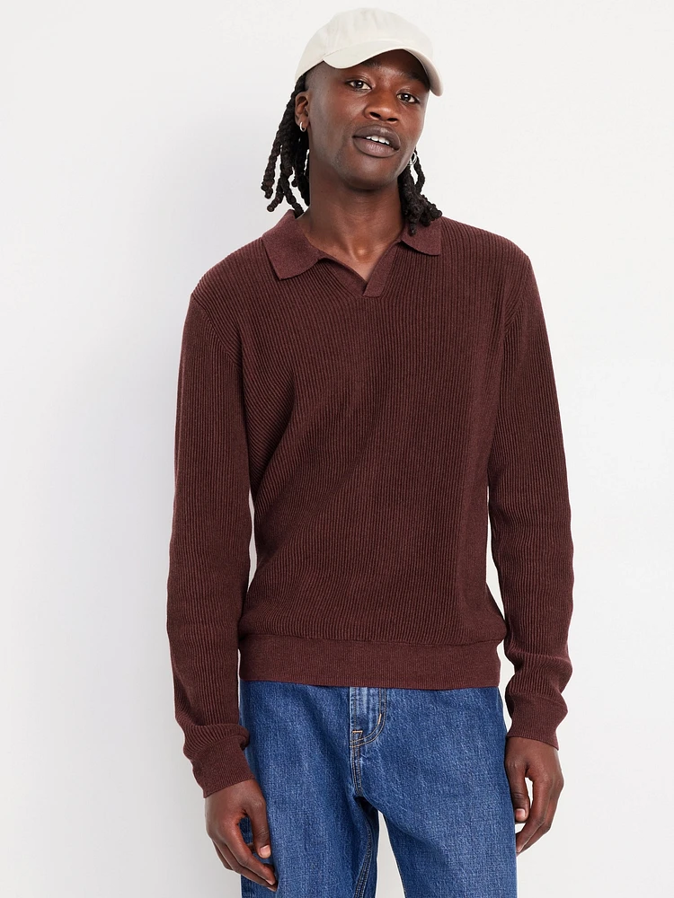 Relaxed Fit Polo weater