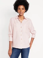 Flannel Boyfriend Button-Down hirt