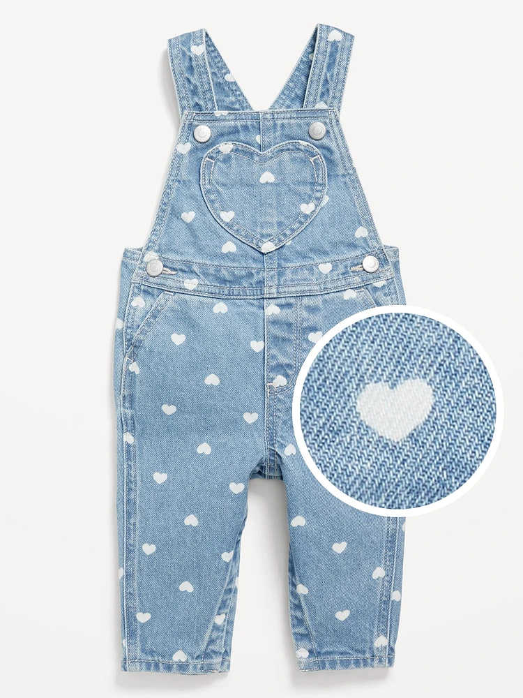 Printed Jean Overalls for Baby