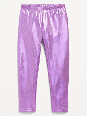 Full-Length Shiny Leggings for Toddler Girls