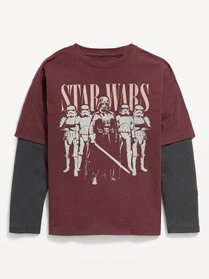 Star Wars Oversized Two-In-One Graphic T-Shirt for Boys