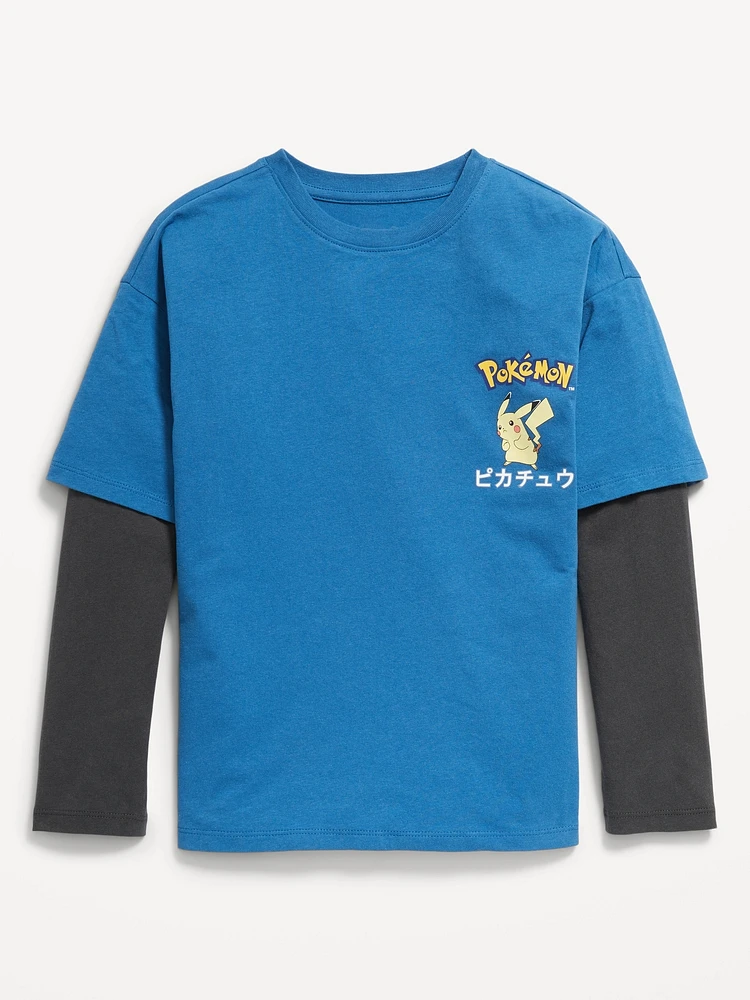 Pokmon Oversized Two-In-One Graphic T-Shirt for Boys