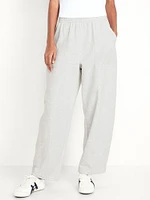 Extra High-Waisted SoComfy Seamed Barrel-Leg Sweatpants