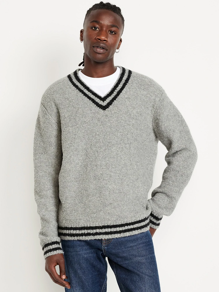 V-Neck Boucl Sweater