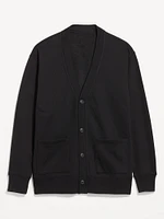 Fleece Button-Front Cardigan