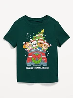 Paw Patrol Unisex Holiday Graphic T-Shirt for Toddler