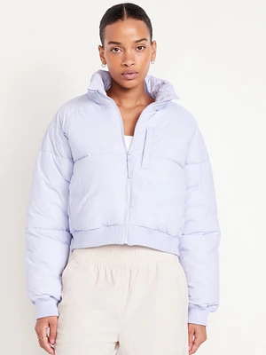 Oversized Crop Puffer Jacket