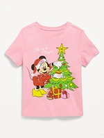 Disney Minnie Mouse Holiday Graphic T-Shirt for Toddler Girls