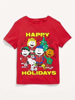 Peanuts Unisex Holiday Graphic T-Shirt for Toddler