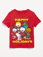 Peanuts Unisex Holiday Graphic T-Shirt for Toddler