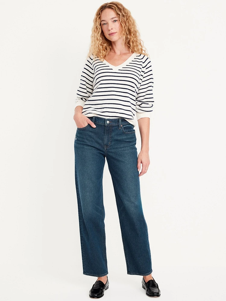 Mid-Rise Boyfriend Ankle Jeans