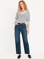 Mid-Rise Boyfriend Ankle Jeans