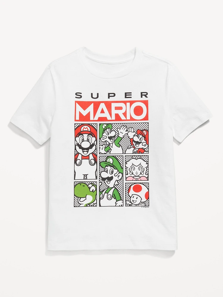 uper Mario Gender-Neutral Graphic T-hirt for Kids
